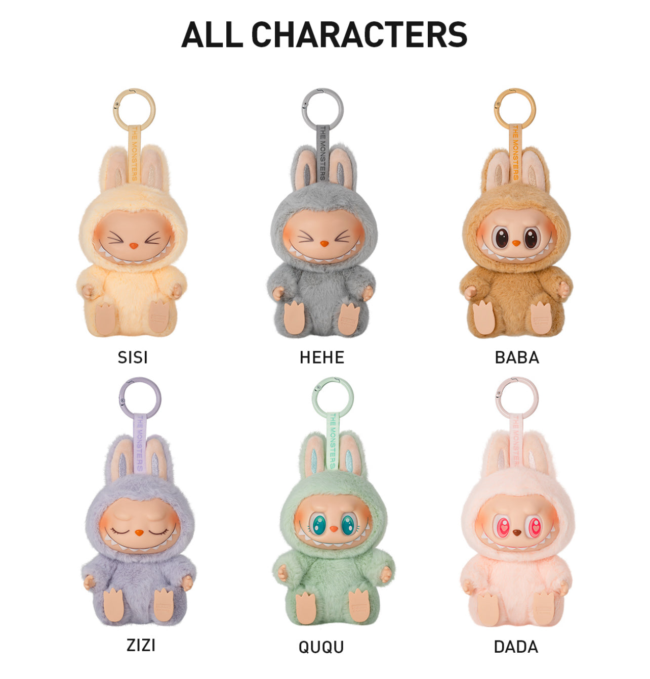 POP MART The Monsters Have A Seat Series Vinyl Plush Pendant Blind Box