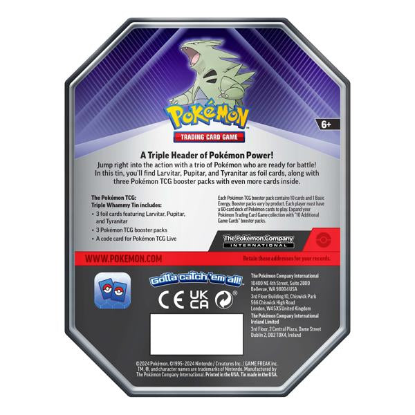 Pokémon TCG Triple Whammy Tin (Assorted Designs)